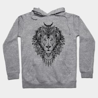 Totem Lion mandala in boho/ethnic/aztec style Hoodie